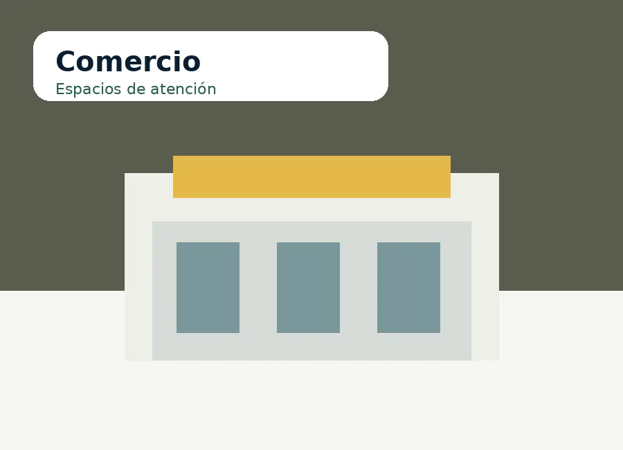Ilustración de entorno comercial